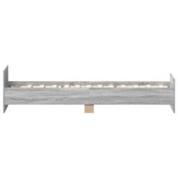 Berkfield Home Durable Bed Frame Grey Sonoma 75x190 cm Small Single Engineered Wood - thumbnail 6
