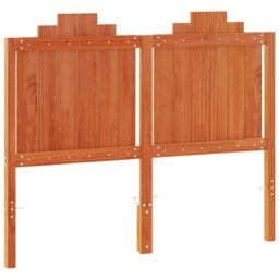 Berkfield Home Headboard Wax Brown 135 cm Solid Wood Pine - thumbnail 6