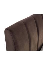 Julian Bowen Deco Upholstered Bed in Chocolate - Size: King - thumbnail 7