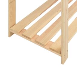 Berkfield Home 5-Tier Storage Racks 2 pcs 170x38x170 cm Solid Pinewood 500 kg in Beige - Size: 170 x 38 x 170 cm - thumbnail 7
