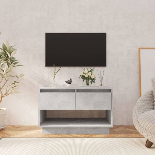 Berkfield Home TV Cabinet Concrete Grey 70x41x44 cm Engineered Wood - Size: 70 x 41 x 44 cm - image 1