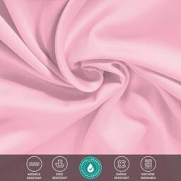Grace Super Soft Pillow Cases 2 Pack Satin Silk Envelope Closure in Baby Pink - Size: Standard Pillow Case - thumbnail 4