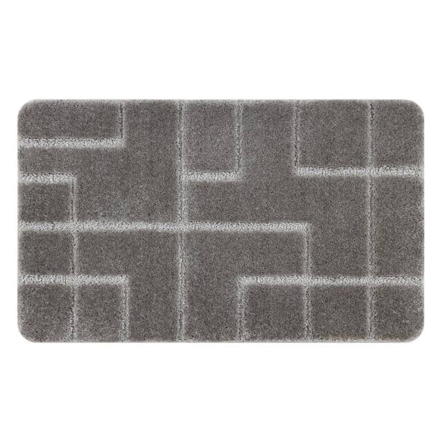 RugsX Dywaniki Łazienkowe Rug in Grey - Size: 50 cm x 80 cm - image 1