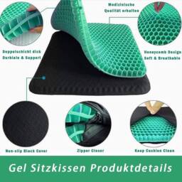 SPETLEK Gel Cushion Flexible Seat in Green - thumbnail 3