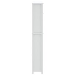 Berkfield Home Washing Machine Cabinet BERG White 76x27x164.5 cm Solid Wood - thumbnail 5