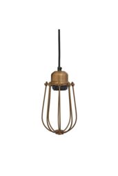 Industville Orlando Wire Cage Pendant, 4 Inch, Brass in Bronze - thumbnail 2
