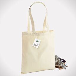Westford Mill Premium Cotton Tote Bag in Natural - thumbnail 3