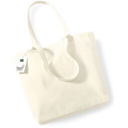 Westford Mill Premium Cotton Tote Bag in Natural - thumbnail 2