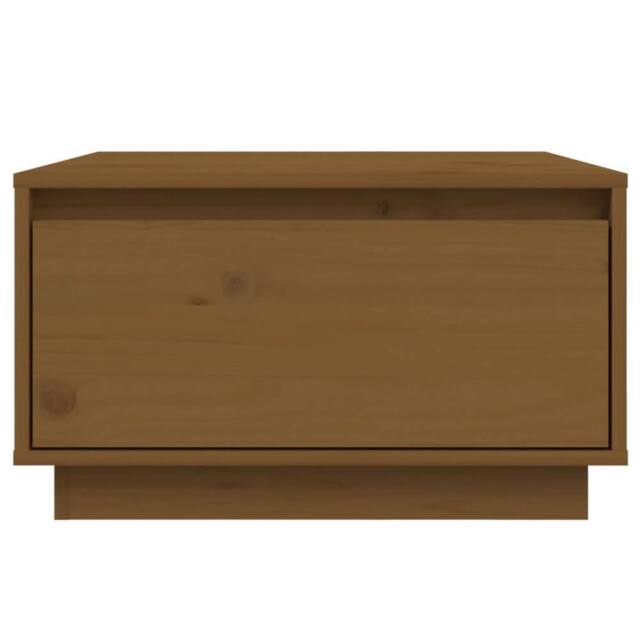 Berkfield Home Decorative Coffee Table Honey Brown 55x56x32 cm Solid Wood Pine - Size: 55 x 56 x 32 cm - image 1