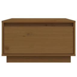 Berkfield Home Decorative Coffee Table Honey Brown 55x56x32 cm Solid Wood Pine - Size: 55 x 56 x 32 cm - thumbnail 1