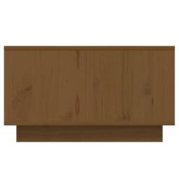 Berkfield Home Decorative Coffee Table Honey Brown 55x56x32 cm Solid Wood Pine - Size: 55 x 56 x 32 cm - thumbnail 5