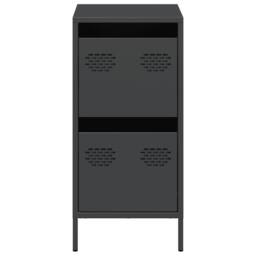 Berkfield Home Sideboard Black 35x39x73.5 cm Cold-rolled Steel - thumbnail 5