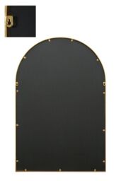 "MirrorOutlet Gold Metal Framed Arched Wall Mirror 47"" X 31"" (120CM X 80CM) - Size: 1 Pack" - thumbnail 5