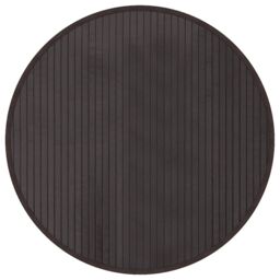 Berkfield Home Rug Round Dark Brown60 cm Bamboo in Brown - Size: Medium - thumbnail 2