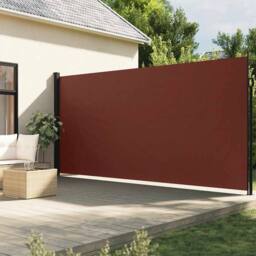 Berkfield Home Retractable Side Awning Brown 220x500 cm - thumbnail 2