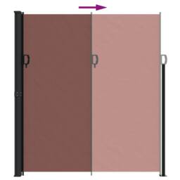 Berkfield Home Retractable Side Awning Brown 220x500 cm - thumbnail 5