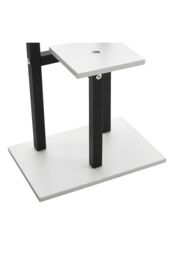 Living and Home 3 Tiered Wooden Plant Stand w/ White Shelves & Black Frame for Balcony, Living Room, Garden - Storage Organizer for Pots, Books & - thumbnail 6