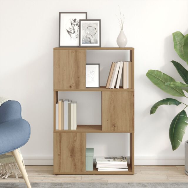 Berkfield Home Book Stand Artisan oak Engineered wood 60 x 24 x 94 cm Book Stand in Brown - image 1