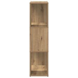 Berkfield Home Book Stand Artisan oak Engineered wood 60 x 24 x 94 cm Book Stand in Brown - thumbnail 6