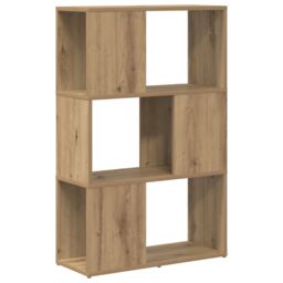 Berkfield Home Book Stand Artisan oak Engineered wood 60 x 24 x 94 cm Book Stand in Brown - thumbnail 2