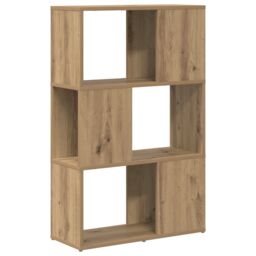Berkfield Home Book Stand Artisan oak Engineered wood 60 x 24 x 94 cm Book Stand in Brown - thumbnail 7