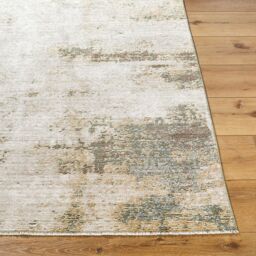 Livabliss Galey Alix Myrtle Avenue III-Abstract Cream Brown Green Blue Modern Marble Fringe Living Rug - Size: 160 cm x 230 cm - thumbnail 5