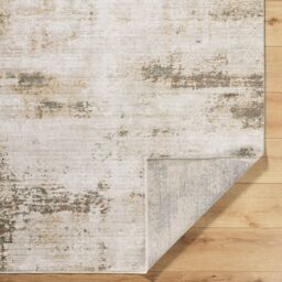 Livabliss Galey Alix Myrtle Avenue III-Abstract Cream Brown Green Blue Modern Marble Fringe Living Rug - Size: 160 cm x 230 cm - thumbnail 4