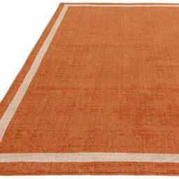 The Rug Shop UK Orange Handmade Easy to clean Plain Border Area Rug - Size: 160 cm x 230 cm - thumbnail 5