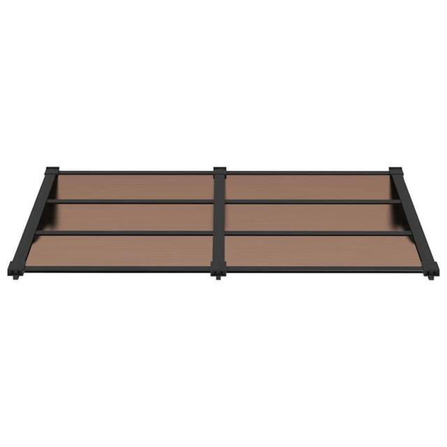 Berkfield Home Durable Door Canopy Black 152.5x90 cm Polycarbonate - image 1