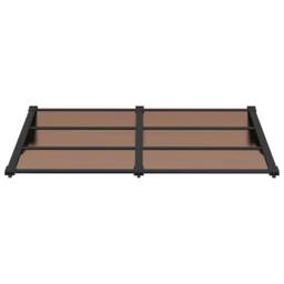Berkfield Home Durable Door Canopy Black 152.5x90 cm Polycarbonate