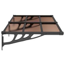 Berkfield Home Durable Door Canopy Black 152.5x90 cm Polycarbonate - thumbnail 4