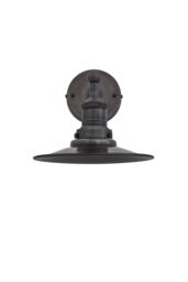 Industville Brooklyn Flat Wall Light, 8 Inch, Pewter, Pewter Holder in Dark Grey - thumbnail 3