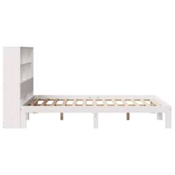 Berkfield Home Bookcase Bed without Mattress White 160x200cm Solid Wood Pine - Size: 160x200 cm - thumbnail 7
