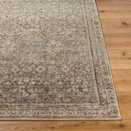 Livabliss Galey Alix Collins Avenue III Vintage Green Brown Traditional Fringe Living Rug - Size: 160 cm x 215 cm - thumbnail 5