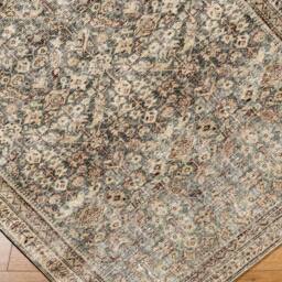 Livabliss Galey Alix Collins Avenue III Vintage Green Brown Traditional Fringe Living Rug - Size: 160 cm x 215 cm - thumbnail 6