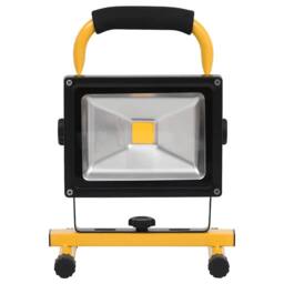 Berkfield Home Rechargeable LED Spotlight with Handle 30 W Cold White in Black - thumbnail 5