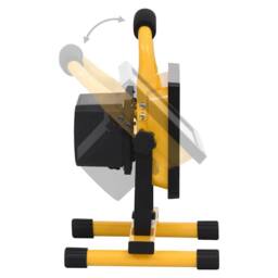 Berkfield Home Rechargeable LED Spotlight with Handle 30 W Cold White in Black - thumbnail 7