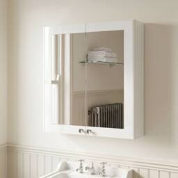 Balterley Bathroom Wall Mounted 2 Soft-Close, Gloss White, 715 x 600 x 182mm in White - thumbnail 2