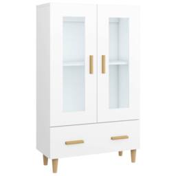 Berkfield Home Highboard White 70x31x115 cm Engineered Wood - Size: 70 x 31 x 115 cm - thumbnail 3