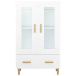 Berkfield Home Highboard White 70x31x115 cm Engineered Wood - Size: 70 x 31 x 115 cm - thumbnail 5