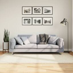 Berkfield Home Rug OVIEDO Short Pile Beige 140x200 cm - Size: Medium - thumbnail 2