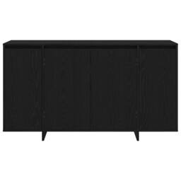 Berkfield Home Modern Black Oak Sideboard Black oak Wood veneer 135 x 41 x 75 cm - thumbnail 6