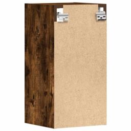 Berkfield Home Hanging Cabinet Smoked Oak 30x29.5x60 cm Engineered Wood in Brown - thumbnail 6