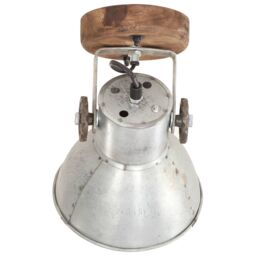 Berkfield Home Industrial Wall/Ceiling Lamps 2 pcs Silver 20x25 cm E27 - thumbnail 5