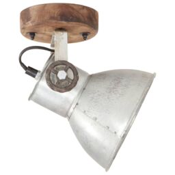 Berkfield Home Industrial Wall/Ceiling Lamps 2 pcs Silver 20x25 cm E27 - thumbnail 4
