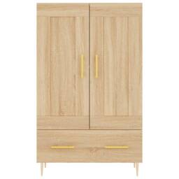 Berkfield Home Highboard Sonoma Oak 69.5x31x115 cm Engineered Wood in Light Tan - thumbnail 5