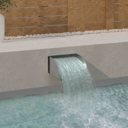 Berkfield Home Waterfall 30x34x14 cm Stainless Steel 304 in Silver - Size: 30 x 34 x 14 cm - thumbnail 1
