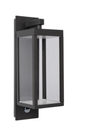 Lucide 'CLAIRETTE' Non Dimmable Stylish Motion Sensor Outdoor LED Wall Light in Black - thumbnail 2