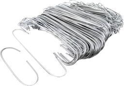 Shatchi 300Pcs Tree Decoration Hooks - Sturdy & Durable for Festive Ornaments in Silver - Size: 1 Pack - thumbnail 4
