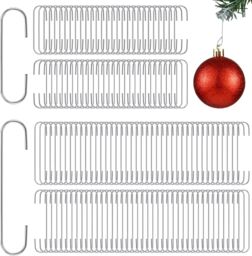 Shatchi 300Pcs Tree Decoration Hooks - Sturdy & Durable for Festive Ornaments in Silver - Size: 1 Pack - thumbnail 2
